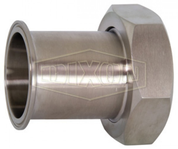 17MP-14-G300 - Clamp x Plain Bevel Seat Adapter with Hex Nut