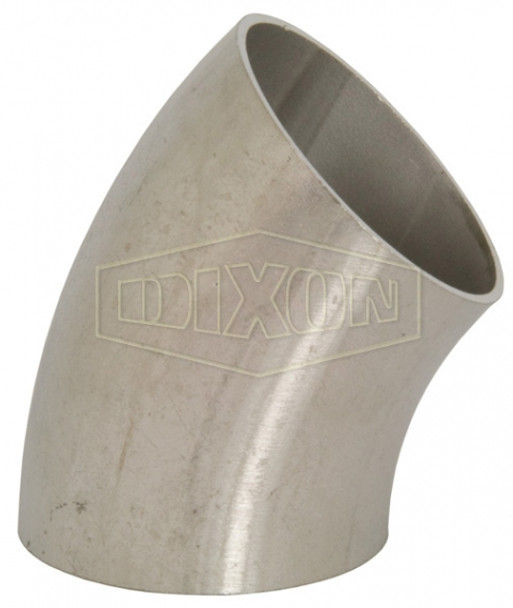 B2WK-R800U - Unpolished 45° Weld Elbow