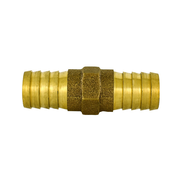 3/4" Red Brass Insert Coupling- Lead Free