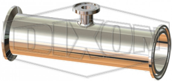 T7RMPS-400050PL - BioPharm Clamp Short Outlet Reducing Tee