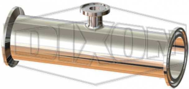 T7RMPS-400075PL - BioPharm Clamp Short Outlet Reducing Tee