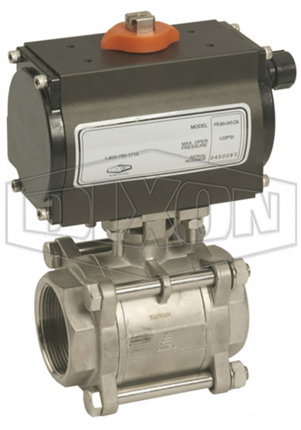2IG1011XX00AB2 - BV2IGN Series Pneumatically Actuated Stainless Steel Ball Valves 3-Piece 2IG1011XX00AB2 - BV2IGN Series Pneumatically Actuated Stainless Steel Ball Valves 3-Piece