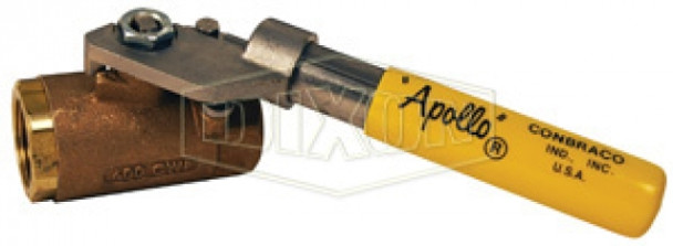 BBV100SR - "Deadman" Spring Return Handle Brass Ball Valve
