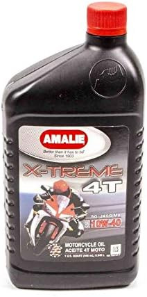 AMALIE X-TREME MAX 4T SN 10W-40 Motorcycle Oil (160-72676-56) 1 Quart Bottle, Pack of 12