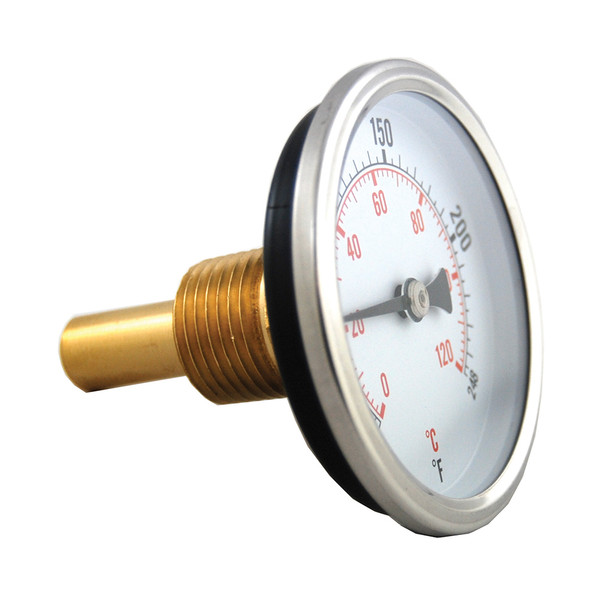 2-1/2" Face 1/2"mpt Dial Type Thermometer