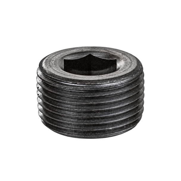Billco Black Hex Socket Plug with male pipe thread