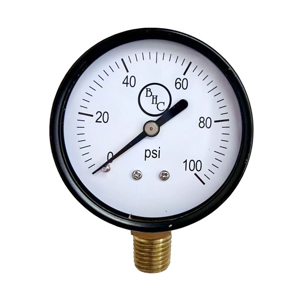 2-1/2" x 100 Lbs Pressure Gauge, 2 lb Increments