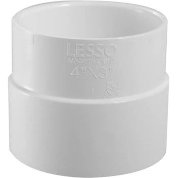 PVC SDR 35 Adapter Coupling (Sewer Hub x DWV Hub)