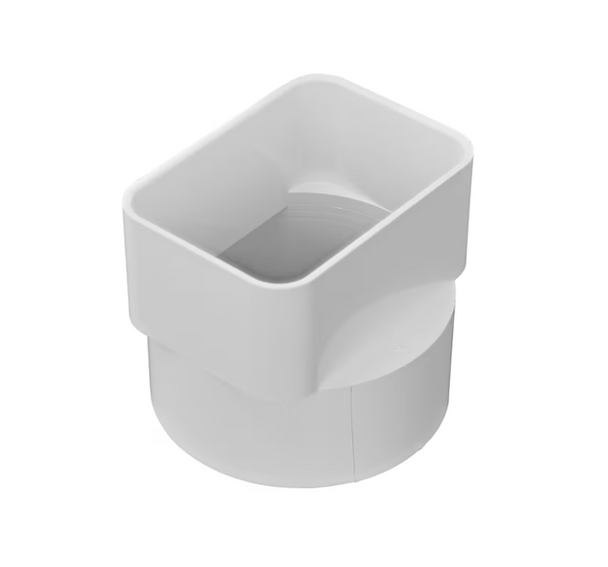 PVC SDR 35 Downspout Adapter (DownSpout x Sewer Hub, H x H)