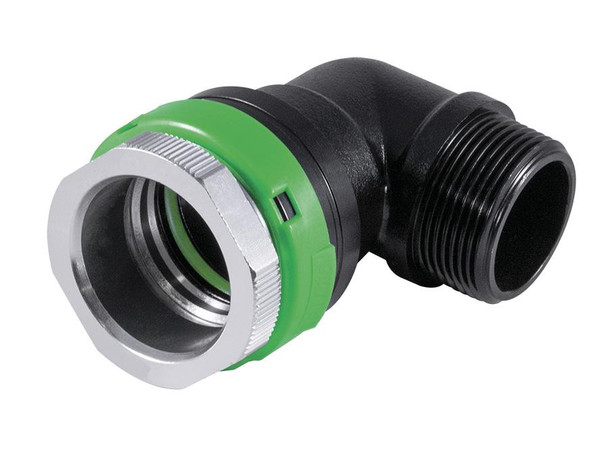 2-1/2" (63mm) x 90° Elbow with 2" MNPT