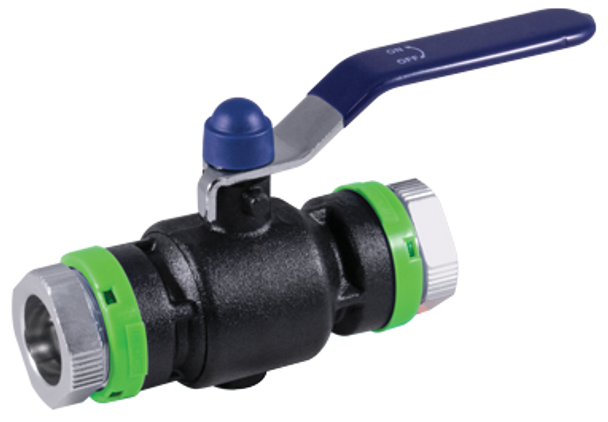 1" (25mm) x 3/4" (20mm) Ball Valve (pipe x pipe)