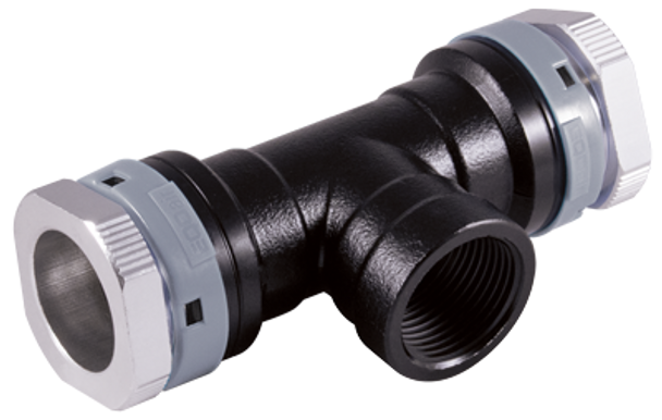 2-1/2" (63mm) Tee with 2" FNPT Branch Line