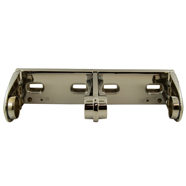 COMMERCIAL DOUBLE TISSUE HOLDER W/ EXPOSED SCREWS- CHROME PLATED