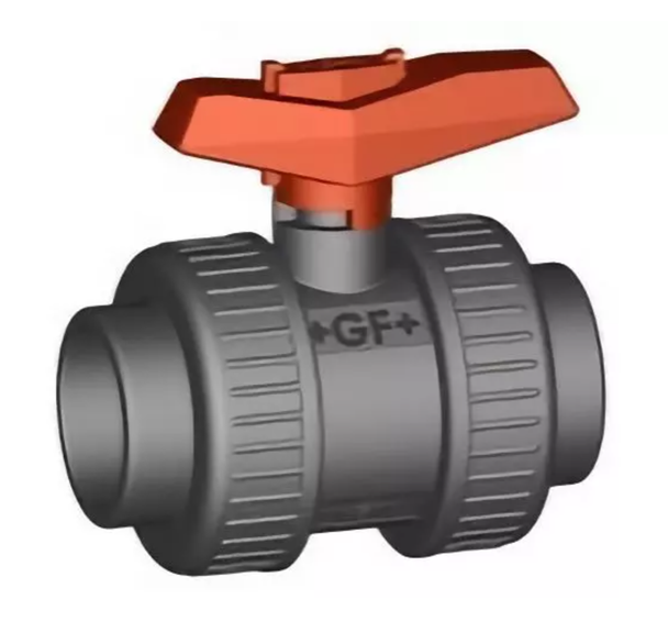 375 Ball Valve Socket/Threaded NPT PVC/FKM