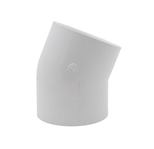 Sch 40 PVC 22-1/2 Elbow (SOC x SOC)