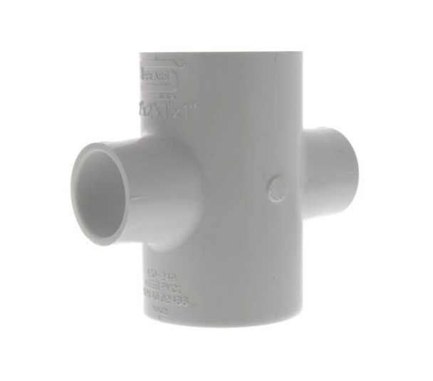 Schedule 40 PVC Reducing Cross