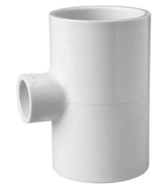 PVC SDR 35 Reducing Sanitary Tee (Hub x Hub x Hub)