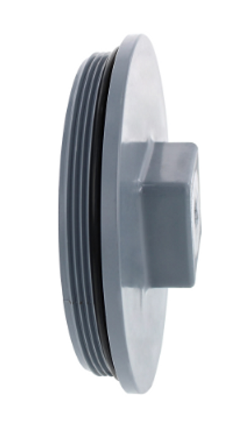 PVC DWV Cleanout Plug w/Gasket (MPT)