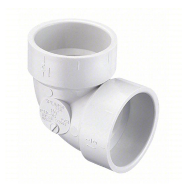 PVC DWV 90 Elbow Short Turn