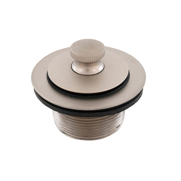 1-1/2" Lift/ Turn Heavy Brass Tub Drain- PVD Pearl Nickel