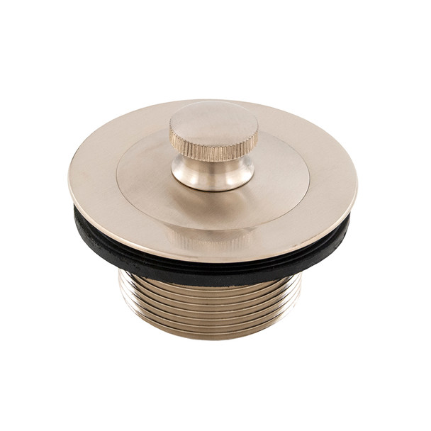 1-1/2" Lift/ Turn Heavy Brass Tub Drain- PVD Satin Nickel 1-1/2" Lift/ Turn Heavy Brass Tub Drain- PVD Satin Nickel