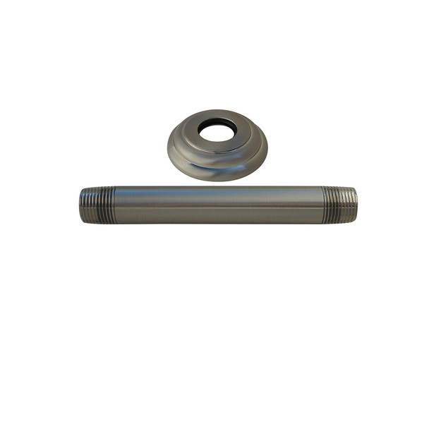 1/2" IPS x 24" Ceiling Mount Shower Arm w/ Ceiling Flange - PVD Stainless Steel 1/2" IPS x 24" Ceiling Mount Shower Arm w/ Ceiling Flange - PVD Stainless Steel