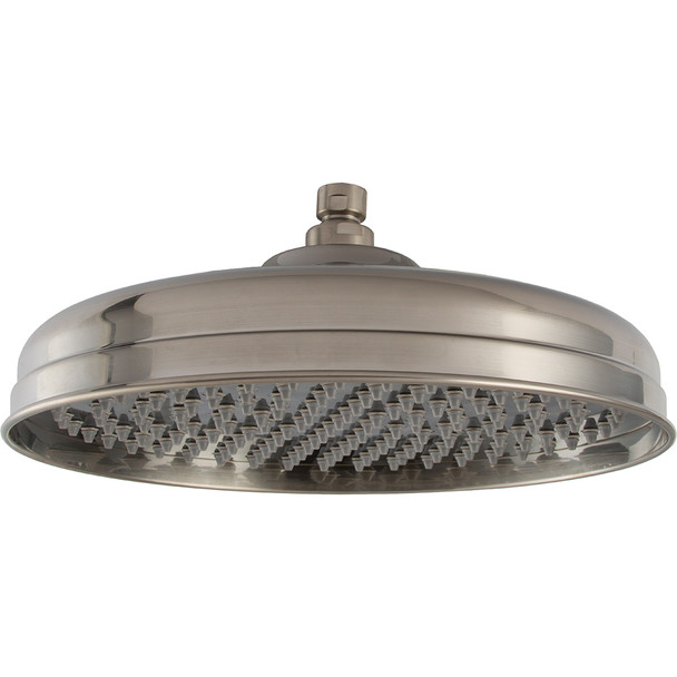 12" Rain Style Dome Showerhead w/ Nozzles- PVD Stainless Steel