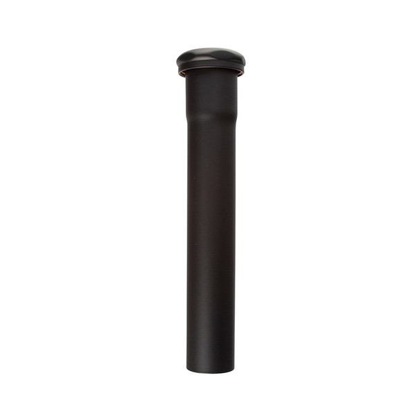 1-1/4" X 8" 17 Gauge Slip Joint Extension- Flat Black