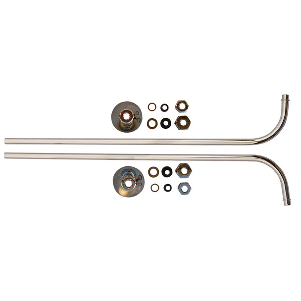 Single Offset Bath Supplies- Chrome Plated