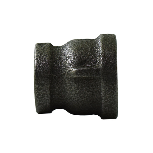 2" x 1-1/4" FPT Black Malleable Banded Reducing Coupling