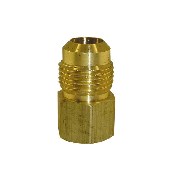 3/8" Flare x 1/4" FPT Brass Coupling