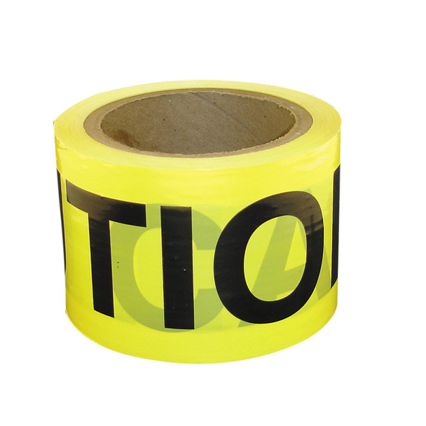 3" x 1000' Yellow Caution Tape (3mil)