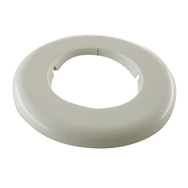 1-1/8" OD (1" cts) White Flexible Floor and Ceiling Plate
