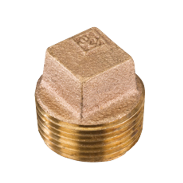 125# Bronze Square Head Solid Plug