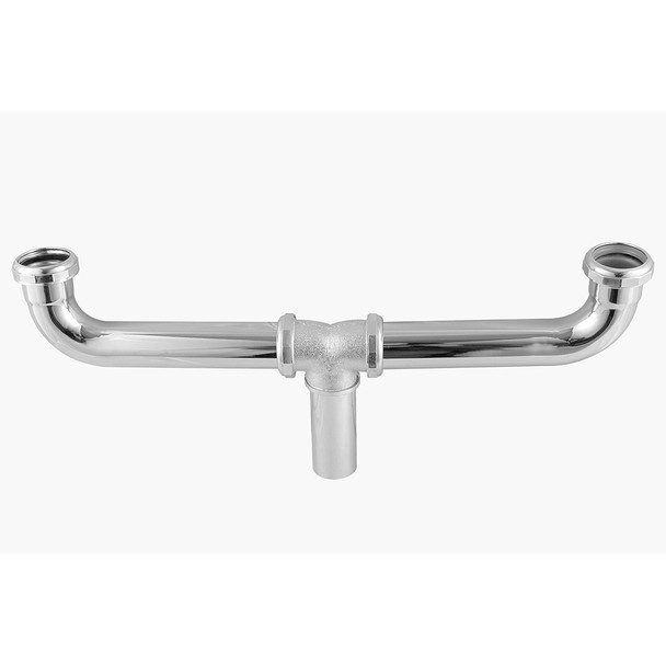 1-1/2" x 16" 22 Ga Brass Center Outlet Waste (S/J)- Chrome Plated 1-1/2" x 16" 22 Ga Brass Center Outlet Waste (S/J)- Chrome Plated