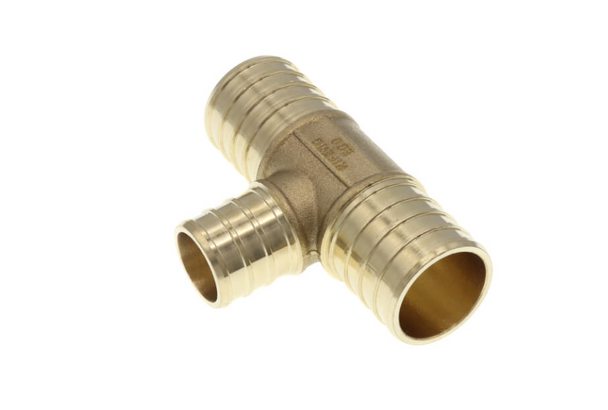 No Lead Brass PEX Tee (PEX x PEX x PEX)