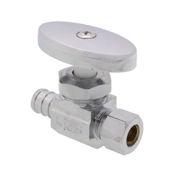 No Lead Brass PEX Stop Valve (PEX x PEX)
