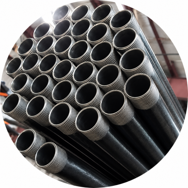 Sch40 Black Threaded Pipe 10' Lengths