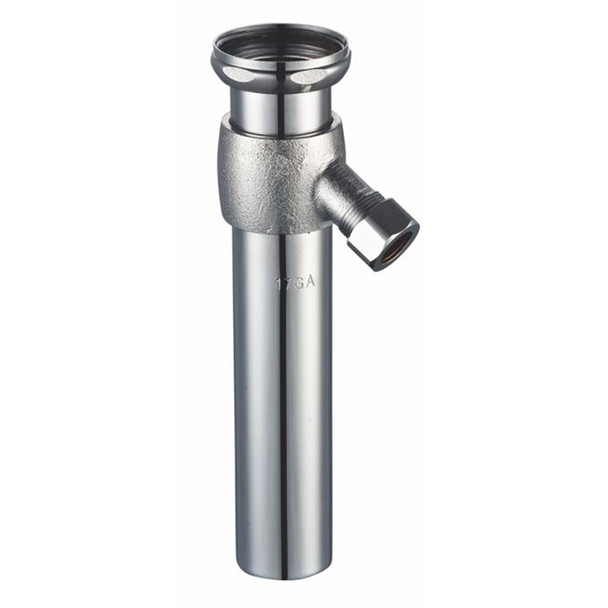 1-1/2" x 8" Cast Trap Primer w/ Threaded Top- Chrome Plated