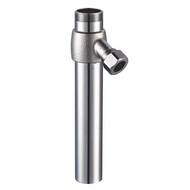 1-1/4" x 8" Cast Trap Primer w/ Threaded Top- Chrome Plated