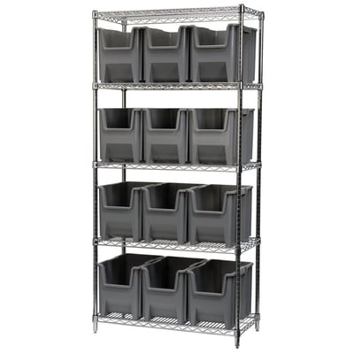 STAK-N-STORE WIRE SYSTEMS - HAWS183613014-GRY