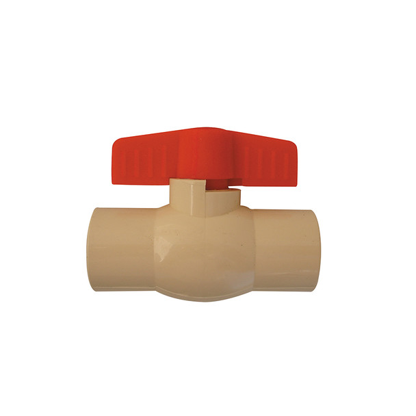 1/2" CPVC Ball Valve- Solvent Weld