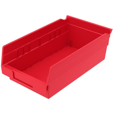 POLYPROPYLENE SHELF BINS - H30130-RD