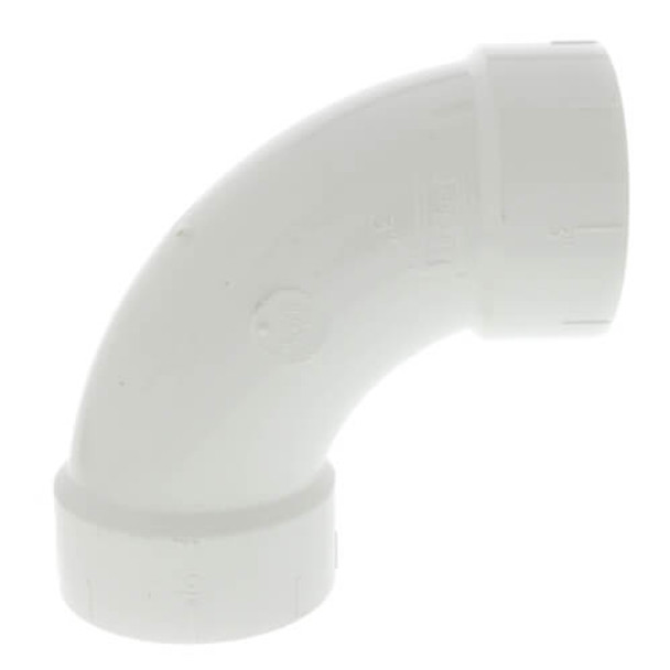 PVC DWV Long Sweep 1/4 Bend 90 Elbow (HUB x HUB) PVC DWV Long Sweep 1/4 Bend 90 Elbow (HUB x HUB)