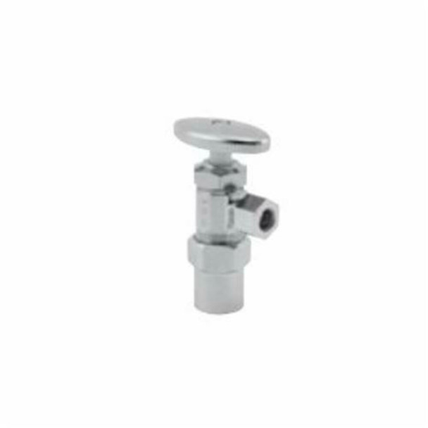 0121010 - Ang Stop 1/2" Cpvc X 3/8"od Comp Multi-turn Rgh Brs