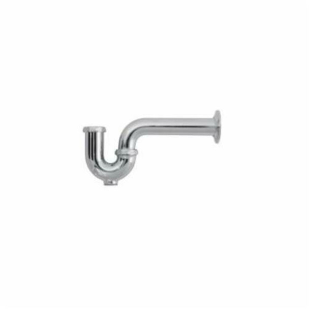 P-trap 1-1/4" W/ Cleanout Chrome 17 Ga