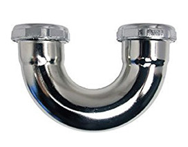 J-bend Low-inlet 1 1/2" Chrome 17ga