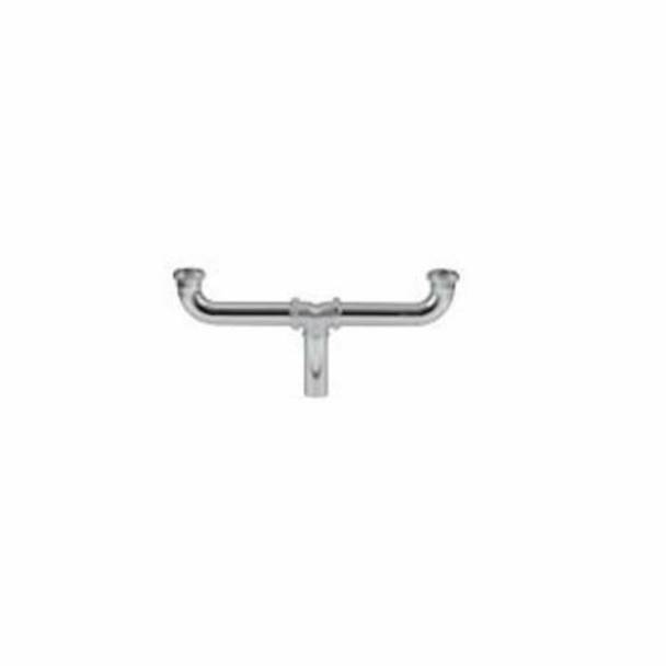 Center Outlet Slip Joint W/brass Nuts 1-1/2" X 16 Chrome 17ga