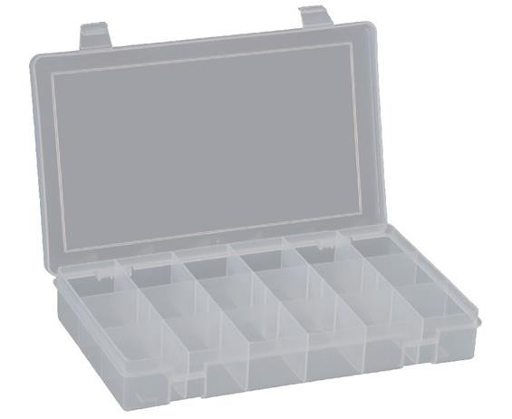 PLASTIC BOXES FOR STEEL BOX RACKS - HSP18-Clear
