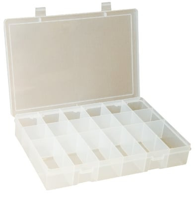 PLASTIC BOXES FOR STEEL BOX RACKS - HLP18-Clear